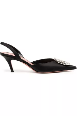 Amina Muaddi Zapatos Camelia con tacón de 60mm