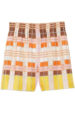 Burberry Pantalones cortos con motivo geométrico