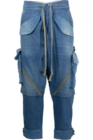 GREG LAUREN Vaqueros lavados a paneles
