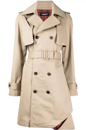 UNDERCOVER Gabardina con cintura lazada