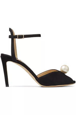 Jimmy Choo Sandalias Sacora de 85mm con apliques de perlas