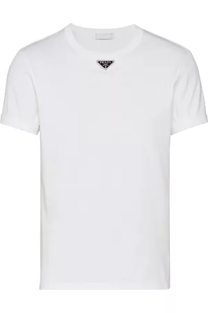 Prada Camiseta con logo triangular