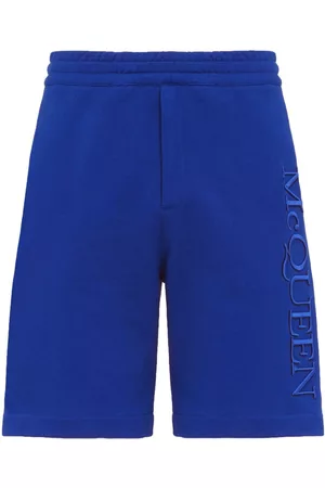Alexander McQueen Pantalones cortos de chándal con logo bordado