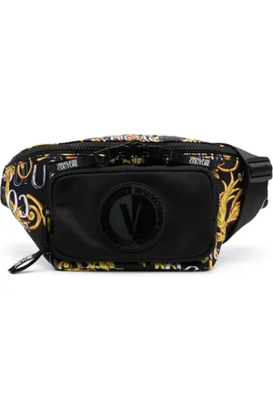VERSACE Riñonera Logo Lock con estampado Barocco