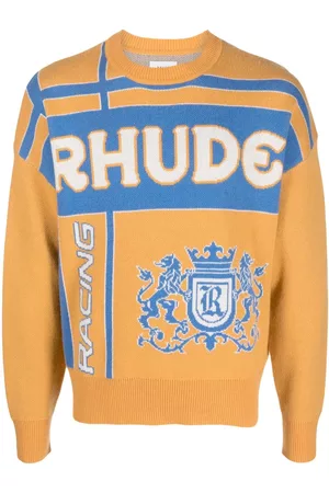 Rhude Jersey Palm en jacquard con cuello redondo