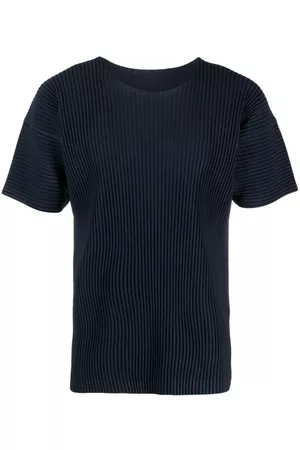 Issey Miyake Camiseta con efecto de canalé