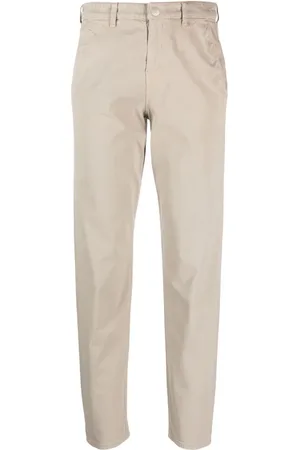 Emporio Armani Pantalones rectos con logo estampado