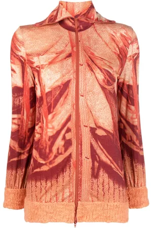 Jean Paul Gaultier Cárdigan con estampado Trompe l