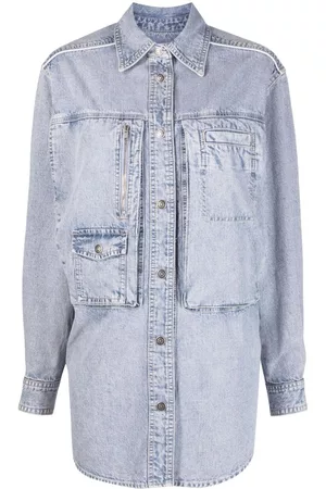 Isabel Marant Sobrecamisa Pearl de tejido chambray