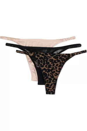 LOVE Stories Tanga con estampado de leopardo