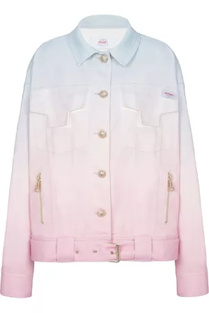 Balmain Chaqueta vaquera con efecto degradado de x Evian