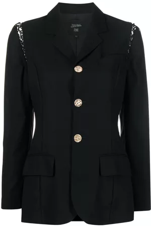 Jean Paul Gaultier Blazer de ganchillo con diseño patchwork 1990