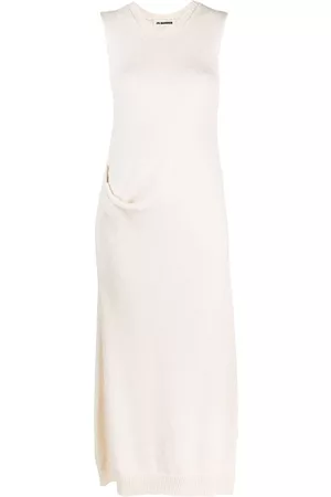 Jil Sander Vestido largo de punto fino