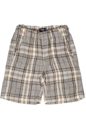 Il gufo Pantalones cortos de vestir a cuadros tartán