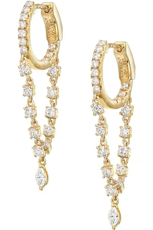 Anita Aros Sienna en oro amarillo de 18kt con colgante con diamantes
