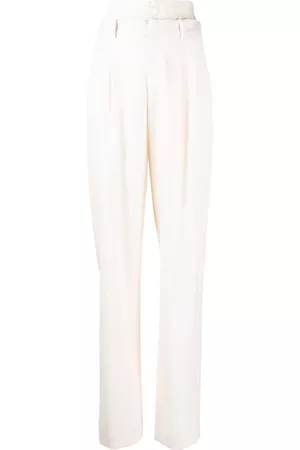 MONSE Pantalones rectos con doble cintura