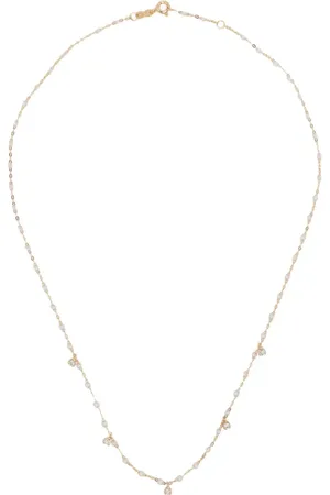 GIGI CLOZEAU Collar en oro amarillo de 18kt con ópalo y diamantes