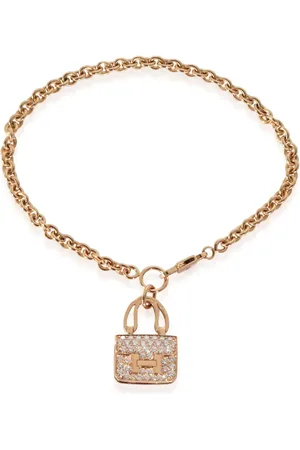 Hermès Pulsera Amulette Constance en oro de 18kt con diamante pre-owned
