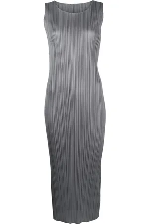 PLEATS PLEASE ISSEY MIYAKE Vestido midi plisado sin mangas