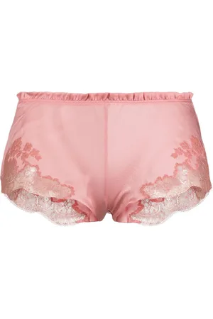 CARINE GILSON Shorts con ribete de encaje
