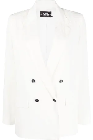 Karl Lagerfeld Blazer con logo en jacquard