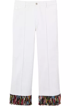 Puccini Pantalones capri con detalle de flecos
