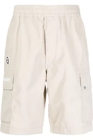 A Bathing Ape Bermudas cargo con aplique del logo