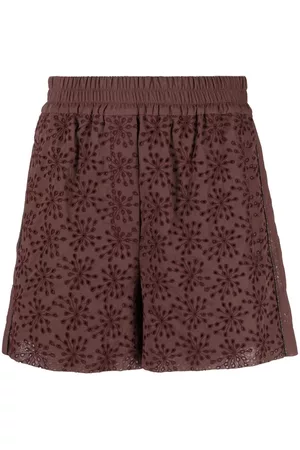 Brunello Cucinelli Pantalones cortos con motivo floral