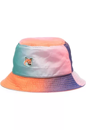 Maison Kitsuné Hombre Sombreros - Sombrero de pescador con parche del logo