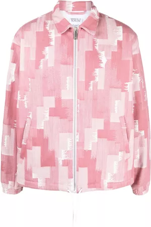 MARCELO BURLON Sobrecamisa con estampado geométrico