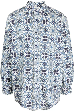 Drôle de Monsieur Camisa Faïence con motivo geométrico