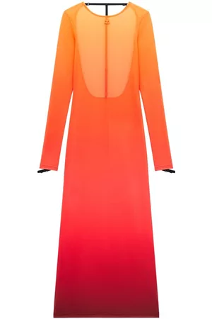 Courrèges Vestido Sunset con efecto degradado