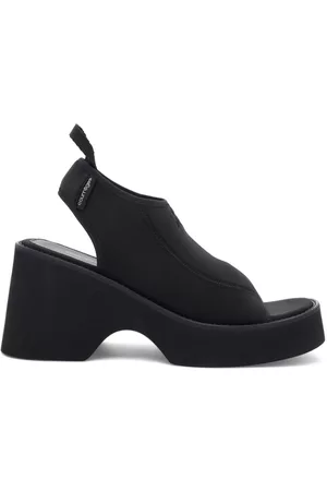 Courrèges Sandalias Wave con logo bordado