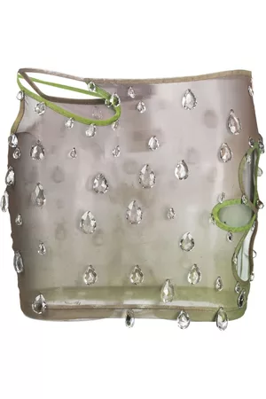 GCDS Minifalda Sita Drops con aplique de cristal
