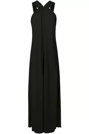Olympiah Vestido largo sin mangas con cuello halter