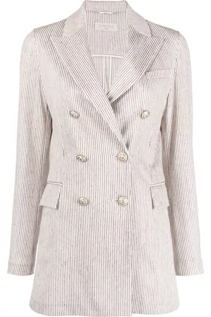 Circolo Blazer a rayas con doble botonadura