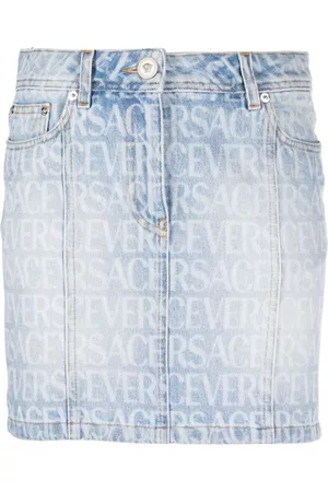 VERSACE Minifalda Allover vaquera
