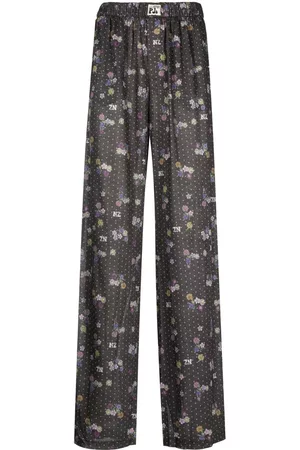 Natasha Zinko Pantalones anchos con varios estampados