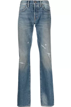 Tom Ford Vaqueros con efecto envejecido