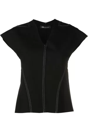Uma Raquel Davidowicz Top con cuello en V