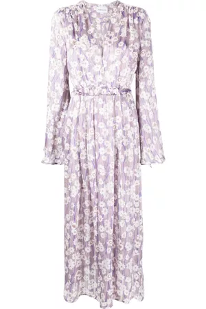 Sabina Musayev Vestido midi con estampado floral