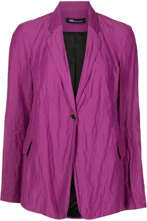 Uma Raquel Davidowicz Blazer con botones y solapa de muesca