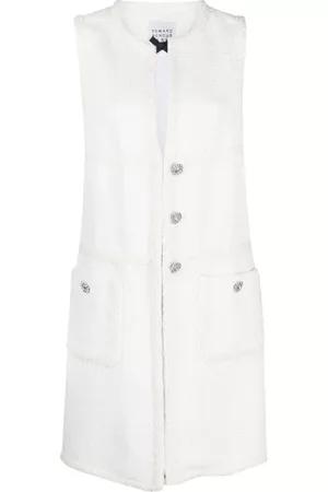 Edward Achour Paris Vestido sin mangas con botones