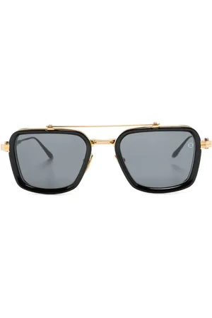 AKONI Rectangle-frame tinted sunglasses