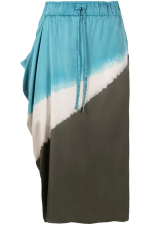 Uma Raquel Davidowicz Falda midi con motivo tie-dye