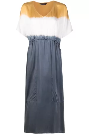 Uma Raquel Davidowicz Vestido midi con motivo tie-dye