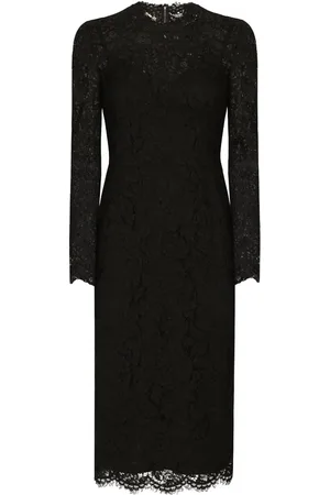 Dolce & Gabbana Vestido midi con encaje floral
