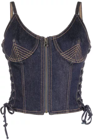 Jean Paul Gaultier Top vaquero estilo corsé