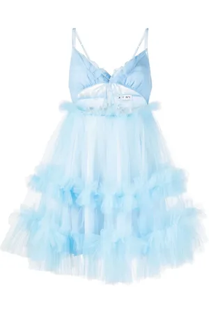 ACT N°1 Vestido acampanado con volantes