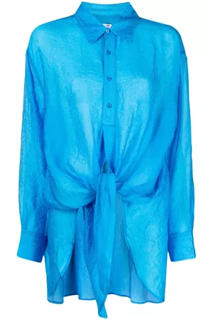 Izzue Camisa con acabado fruncido